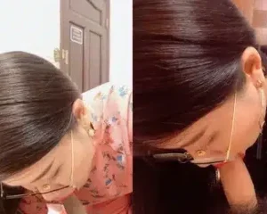 Cô giáo kính cận thích được quay clip để thể hiện kỹ năng mút cu