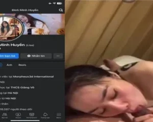 Đinh Thị Minh Huyền hotgirl xăm trổ bật đèn flash ngồi soi cặc bạn trai
