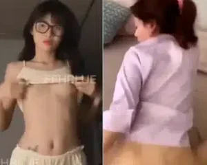 Doggy em nữ sinh kính cận mình dây