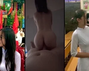 Nhã Trân THPT Nguyễn Huệ cưỡi ngựa dẻo như kẹo kéo