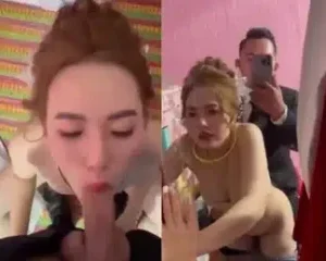 Quan viên 2 họ đang hát chúc mừng đám cưới 2 vợ chồng đã vào động phòng cho nó nóng rồi