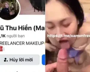 Vũ Thu Hiền Hot Girl Makeup lộ clip chịch nhau với bạn trai cực căng